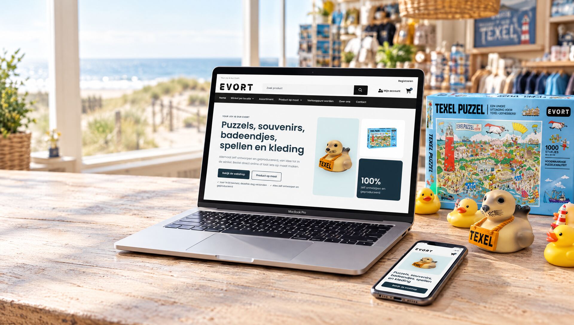The Evort B2B web shop